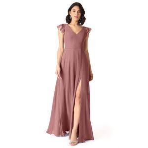 NWT Azazie Claudine Women’s Sz A4 Amethyst Pink Bridesmaid Formal Gown Dress
